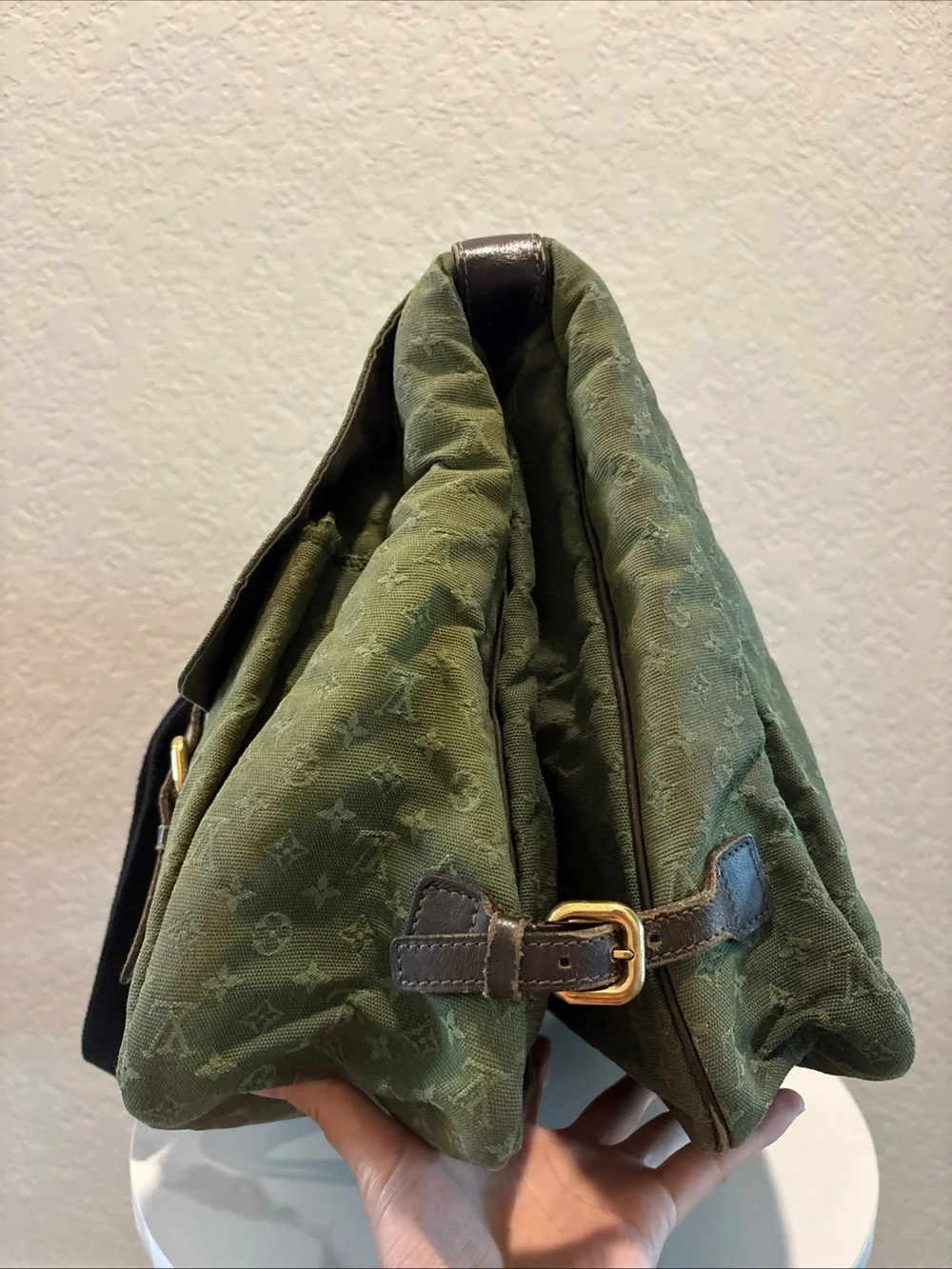 Louis Vuitton Monogram Mini Lin Saumur XL Canvas Messenger Bag